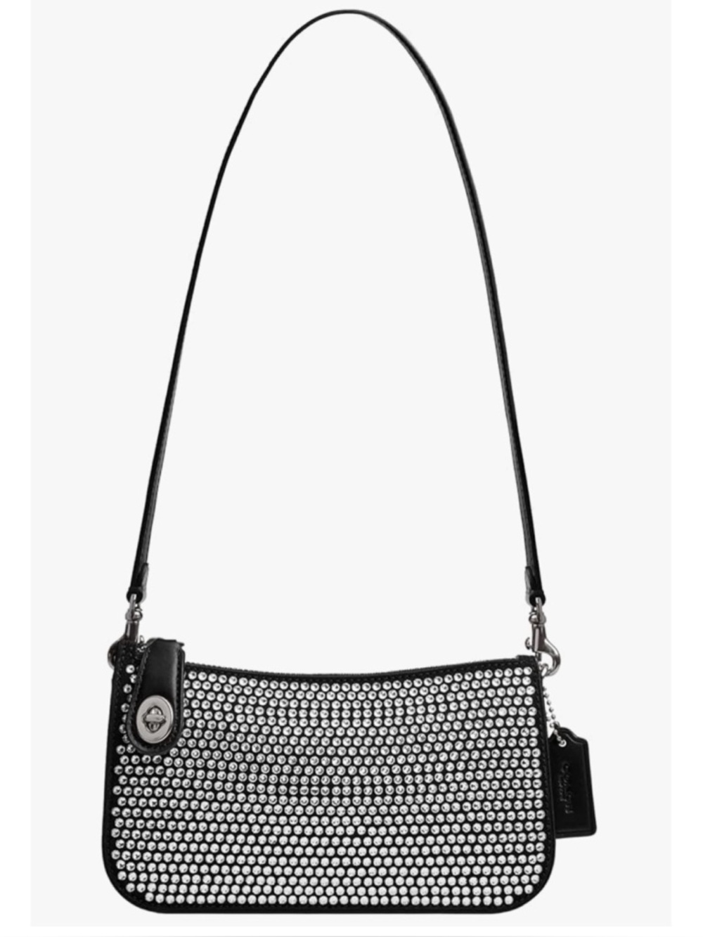 COACH Penn Shoulder Bag With Crystal, BLACK - Picture 14 of 15